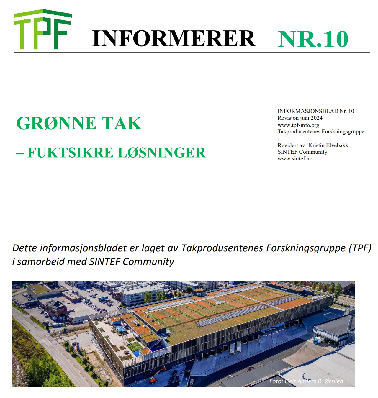 Takdagen 2026 arrangert av Takprodusentenes forskningsgruppe